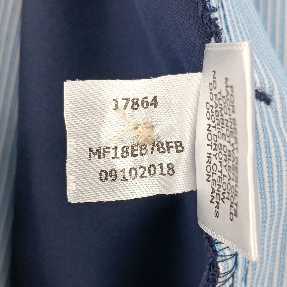 Peter Millar Pants Mens 36x31 (Tag 36x32) Blue Flat Front Polyester Golf EB78 - Picture 9 of 15